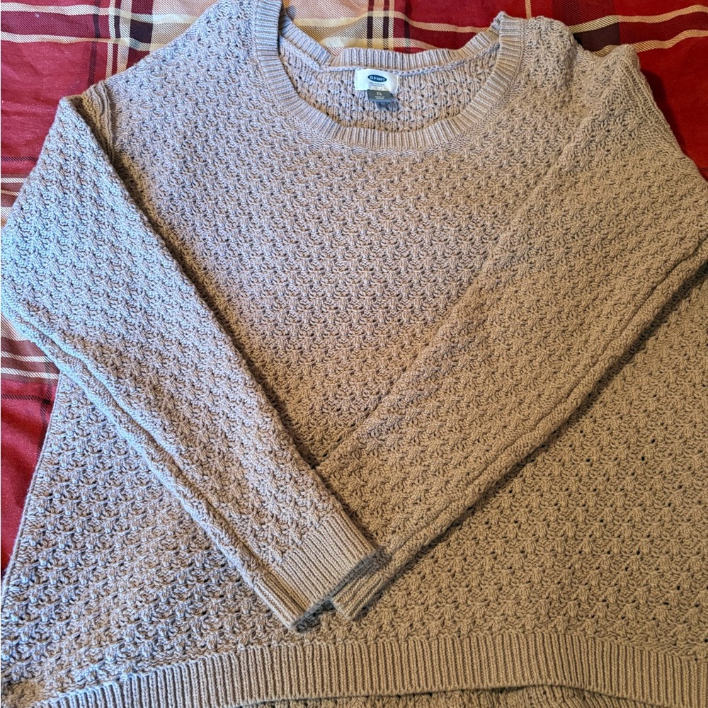 Old Navy Women's Textured Knit Sweater - rose colored